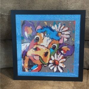 Colorful Cow Diamond Painting Wall Art
